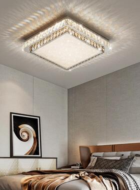 客厅灯顶吸灯现代轻奢高水晶卧室主灯319端创意长后方形简约大气