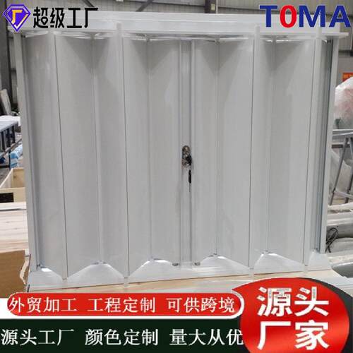 澳洲AS2047百叶窗出口风琴窗防飓风风琴窗CE氟碳喷涂欧美铝合金窗