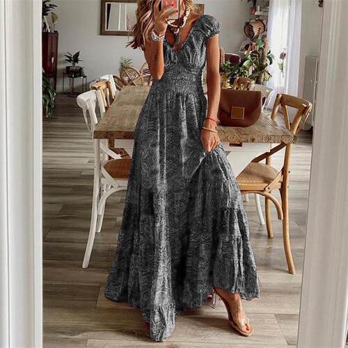 Simian style jumpsuit long skirt with waist cinching