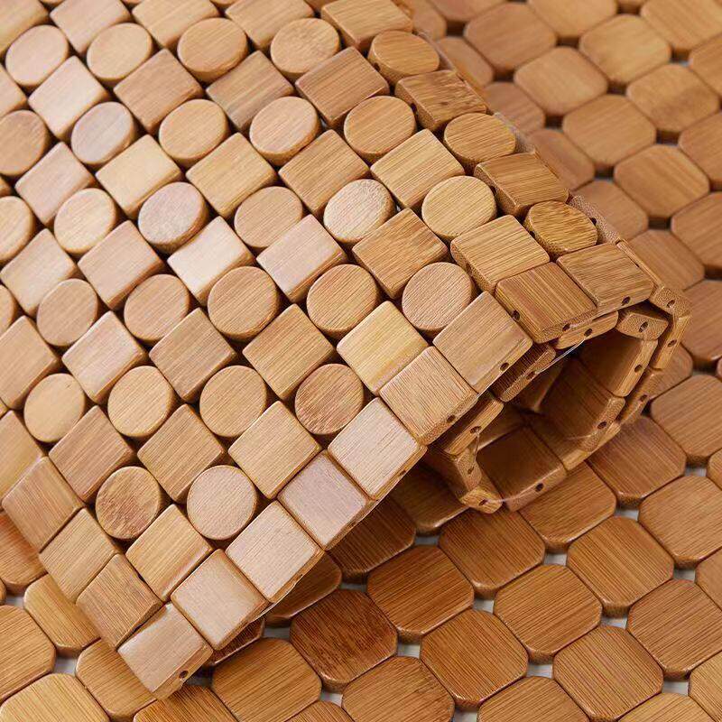 竹垫夏季汽车座垫学生凳子凉垫夏天透气办公室椅麻将凉席竹坐垫