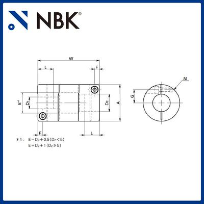NBK XGL2挠性高减振能力橡胶型联轴器 加长型 零背隙高扭矩