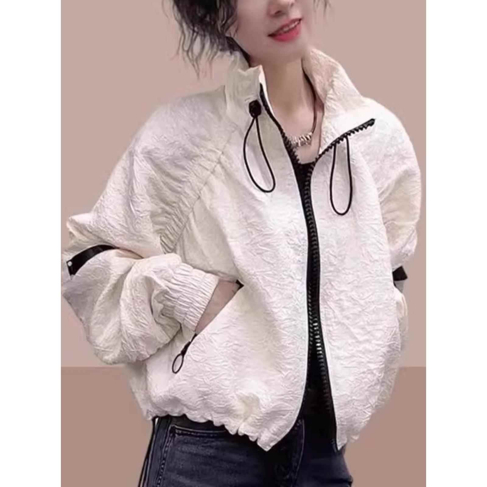 短款棒球服外套女春秋2025年新款时尚休闲宽松百搭小个子夹克上衣