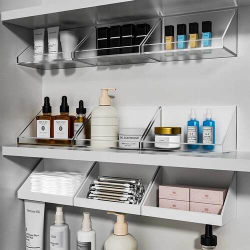 Bathroom mirror cabinet storage box, bathroom lipstick, perf
