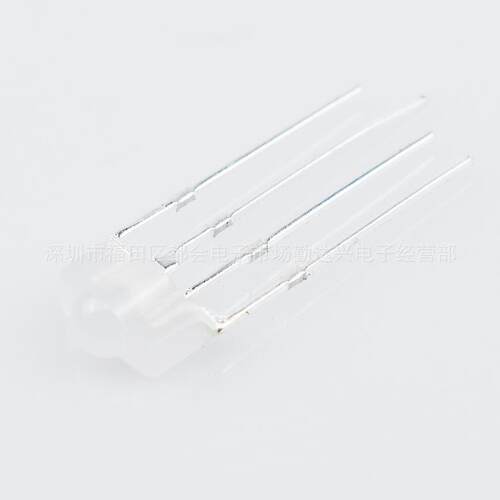 f3RGB四脚共阳雾状3mm高亮键盘rgb变色灯珠LED直插发光二极管