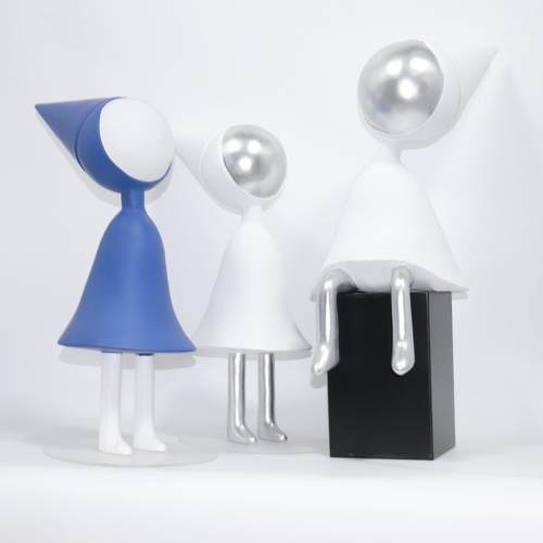 简约现代纪念碑谷树脂卡通人物摆件样板间售楼处家居玄关软装饰品