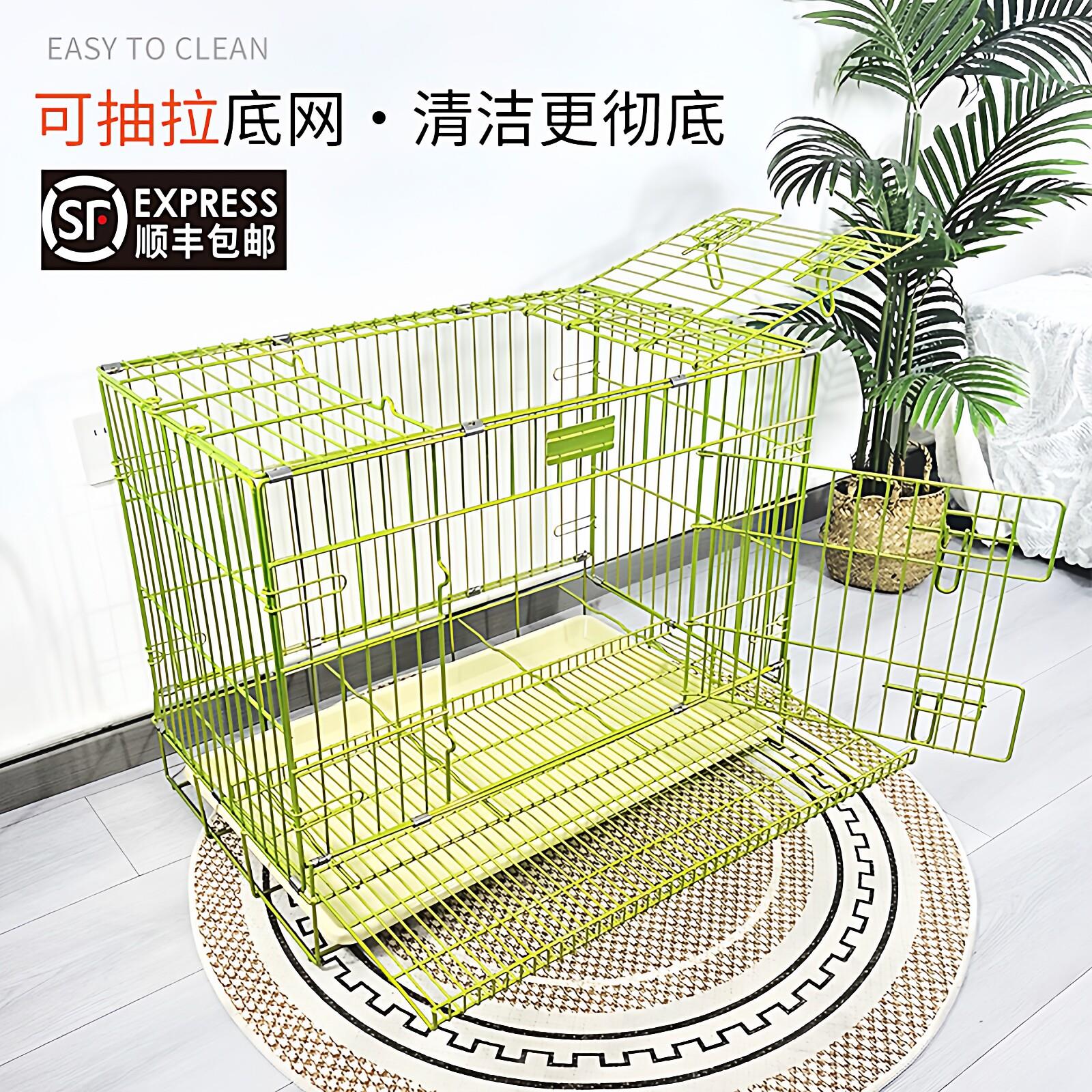 可抽拉底网防锈狗笼子中型犬加粗加固小型犬宠物围栏大型犬折叠笼图片