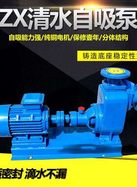 150ZX150-32电动工业流程泵自吸式抽清水泵/ZX卧式清水自吸泵