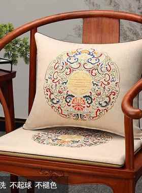 官中式椅子坐垫实家具子沙发太F96SH69M师圈木椅帽茶餐座椅垫海绵
