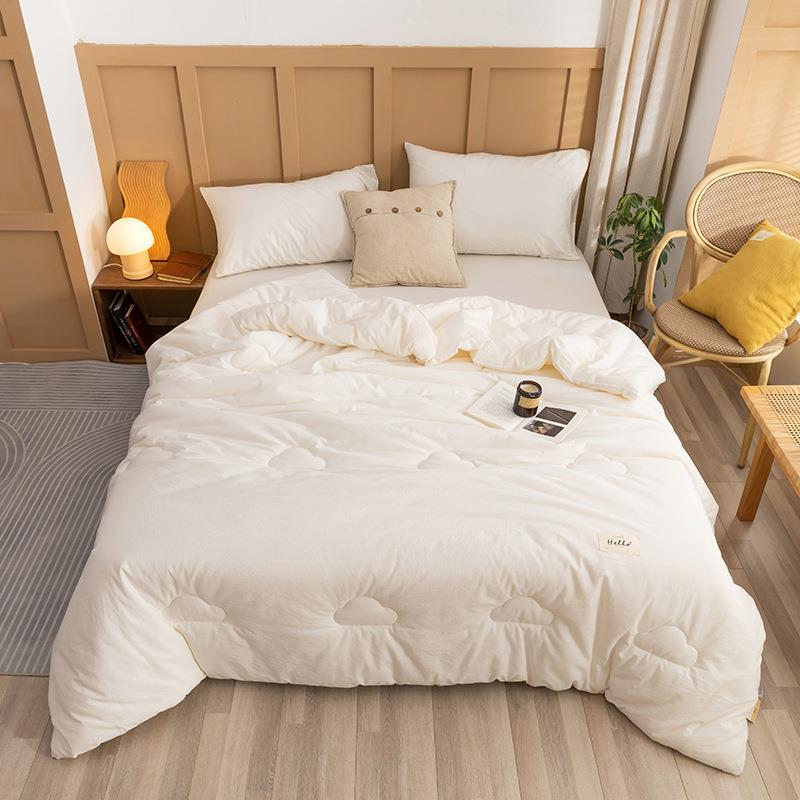 全棉水洗棉大豆被春秋夏被子被芯冬被加厚保暖被学生单人宿舍被褥