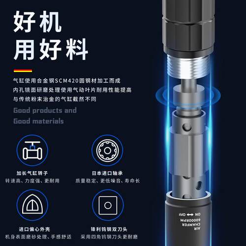 迷气动倒角机手持式4度小型5金属弧直圆角修边你去毛刺