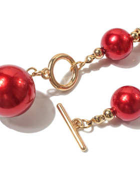 欧美简约时尚镶钻仿珍珠项链大气短款锁骨链项饰  6090