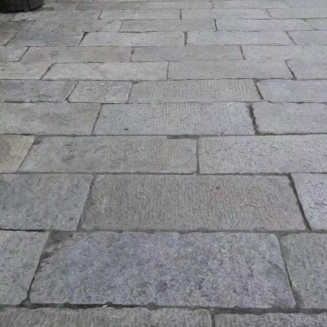 中式园林庭院配套老石板铺装花园仿古石板青石板老石条