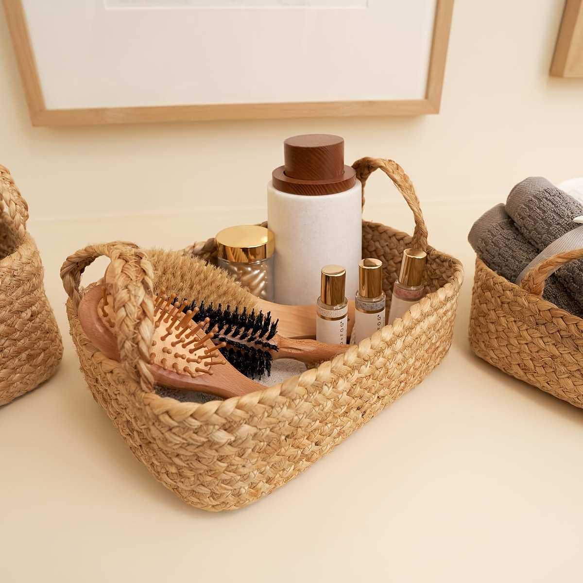 新品 葫芦草编织收纳 筐蔬菜水果藤编收纳篮  四件套,收纳整理,其他收纳篮,淘宝优惠券,粉丝福利购,淘宝优惠卷