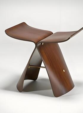 丹麦蝴蝶凳换鞋凳个性简约北欧装饰椅子创意Butterfly Stool矮凳