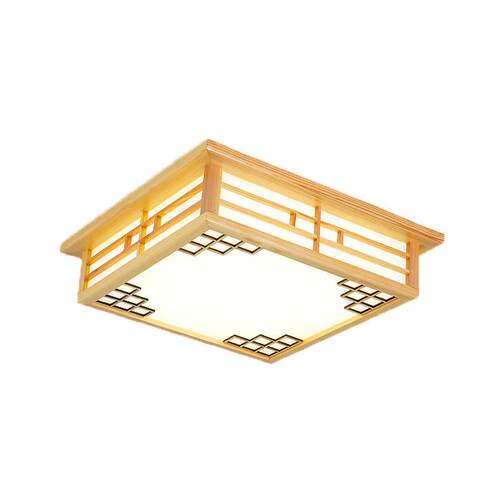 日式吸顶灯榻榻米创意led客厅灯现代简约卧室灯餐厅原木实木灯具