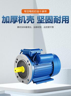 YL-90L1.1/1.5双电容异步电动机B5/220v50hz60HZ铜线单相电机