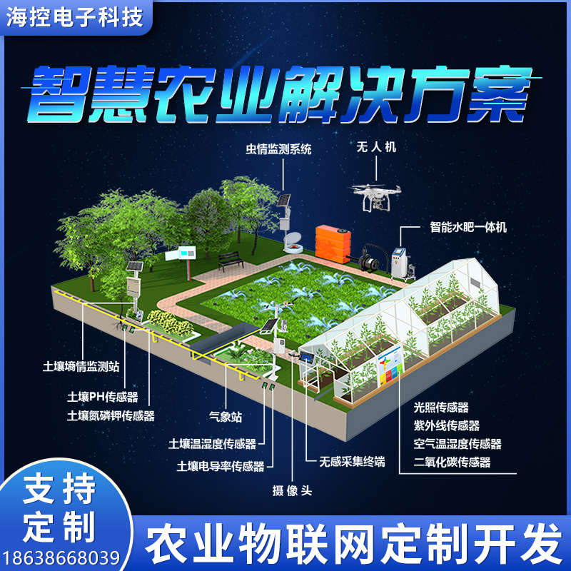 智慧农业监测系统开发解决方案物联网畜牧业智能大棚灌溉传感器