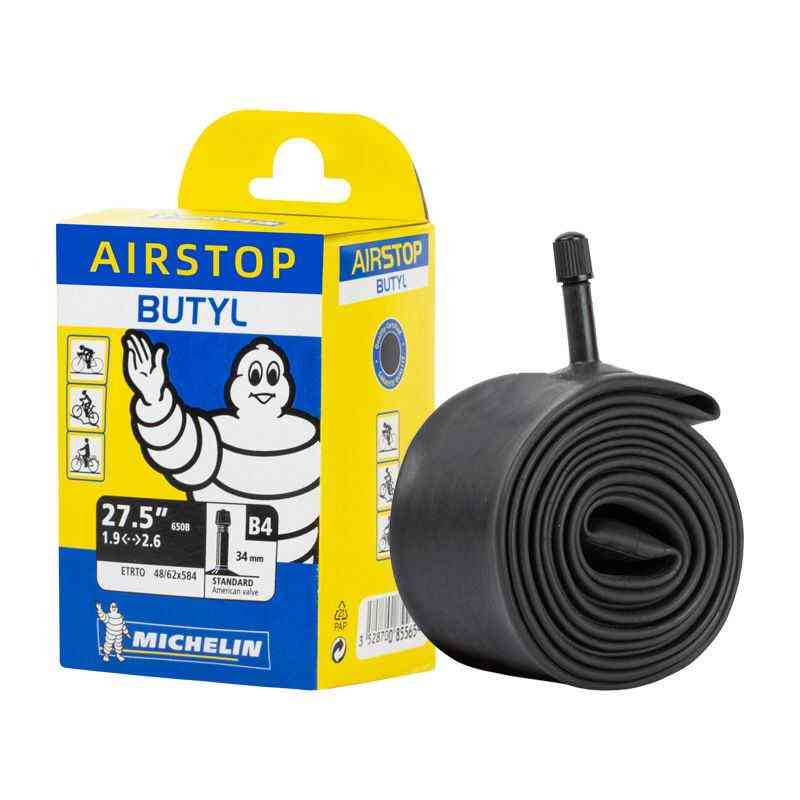 MICHELIN山地自行车轮胎便携式自行车24 26 27.5丁基内胎AIRSTOP