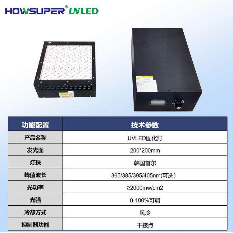 流水线专用UV固化灯LED紫外线设备UV胶无影胶油墨固化LED面光源