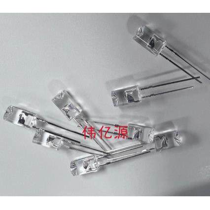 5MM平头内R无边七彩慢闪插LCK件LED闪灯凹珠F5内凹GB慢全彩发光管