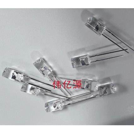 5MM平头内R无边七彩慢闪插LCK件LED闪灯凹珠F5内凹GB慢全彩发光管