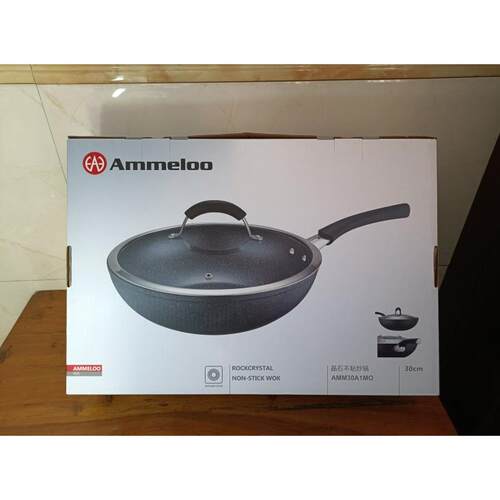 正品出口晶版Ameloo不 30cmm水粘锅新型不粘中式磁锅
