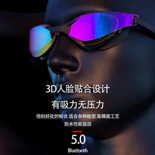 跨境亚马逊泳镜高清近视带度数成人游泳装备电镀游泳镜泳帽套装