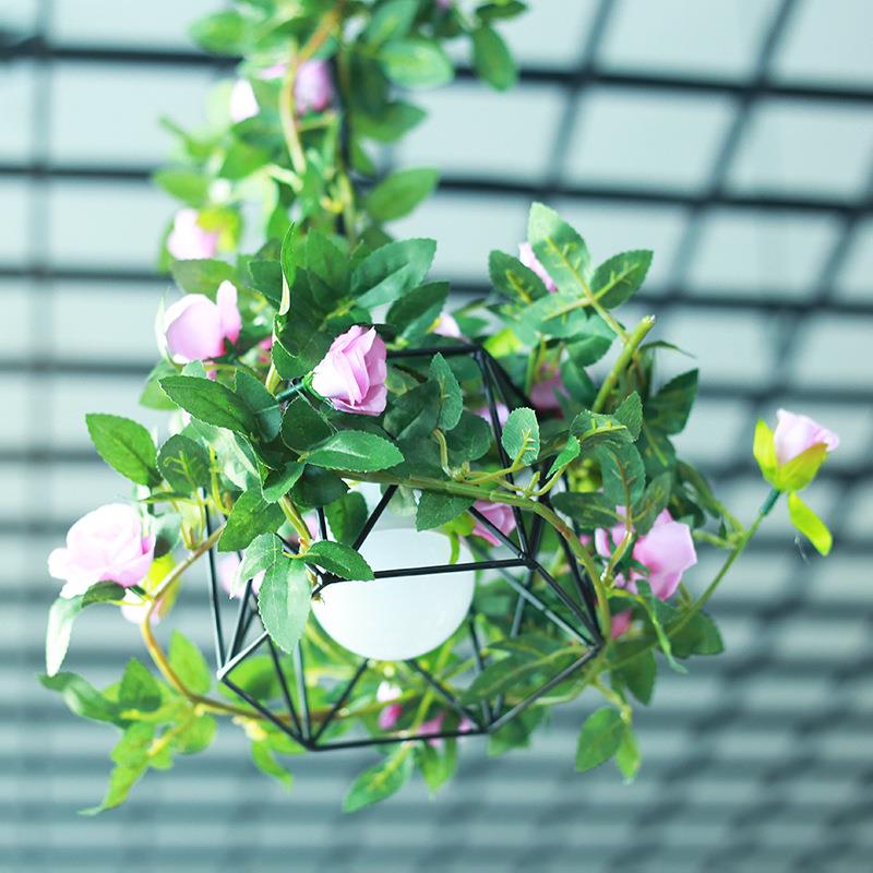 仿真塑玫瑰花蔷薇婚花庆装饰藤藤蔓花SU-QWHT藤条室内管道遮挡缠