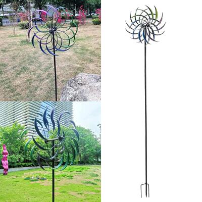 Wind Spinner Garden Decorative Double-Layer Lawn Windmill