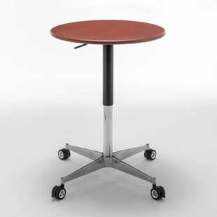 B04十字桌脚可升降滑轮脚可移动办公桌脚金属台脚支架办公商用桌