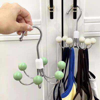 360° Rotatable Wardrobe Hooks, Simple and Multi-functional