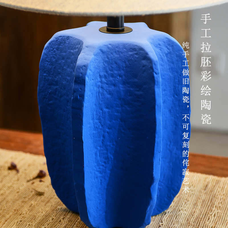 侘寂风陶罐台灯民宿复古简约高级感日式禅意酒店客厅卧室装饰摆件