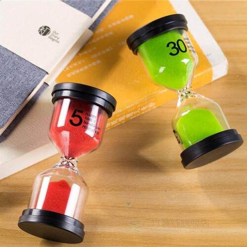 5/10/15/30 Minutes Sandglass Sand Timer Color Glass Hourglas