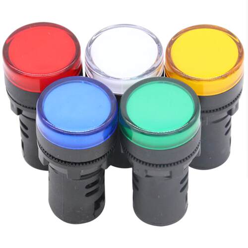 电源指示灯AD16-22DS 红绿黄色超亮LED信号灯ND16-22DS/4 220V 24