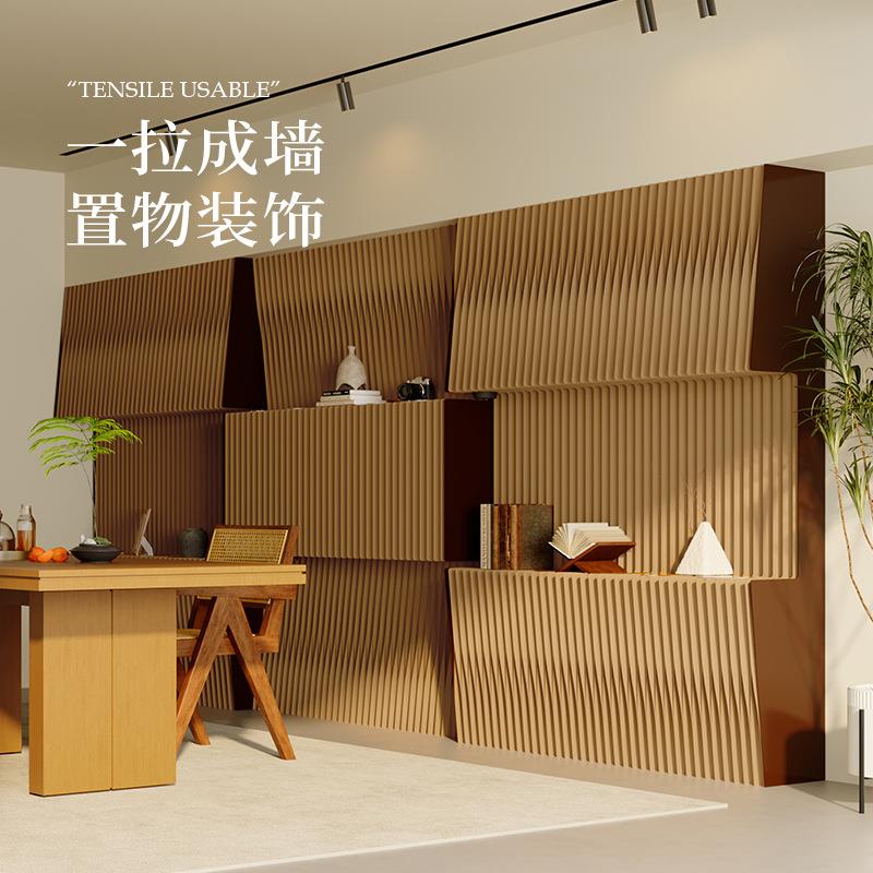 屏室风隔断墙办轻格纸墙公动移隔断商墙折叠风琴纸墙背景展会用轻