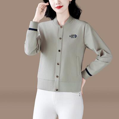今流行衣开87709887衫女服士年短外套春秋新款爆款宽松棒球夹克卫