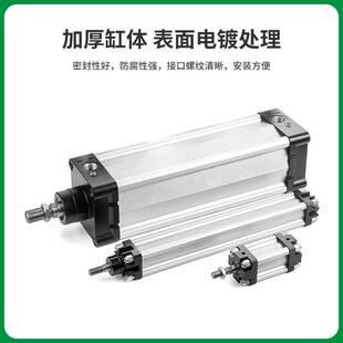 ISO-VDMA标准1319-80系列对置串联气缸 不锈钢活塞杆磁性复动气缸