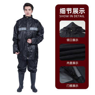 全身雨披雨鞋 现货雨衣套装 分体式 城市雨裤 批发定制 管理男女长款