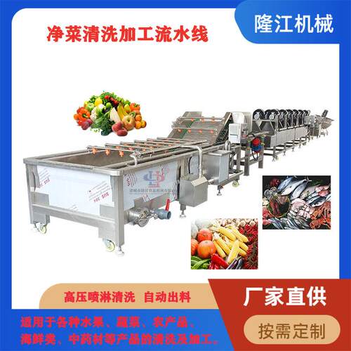 真空包装小UGI零全自动清洗食备 型气泡清洗机 叶菜类喷淋大清洗