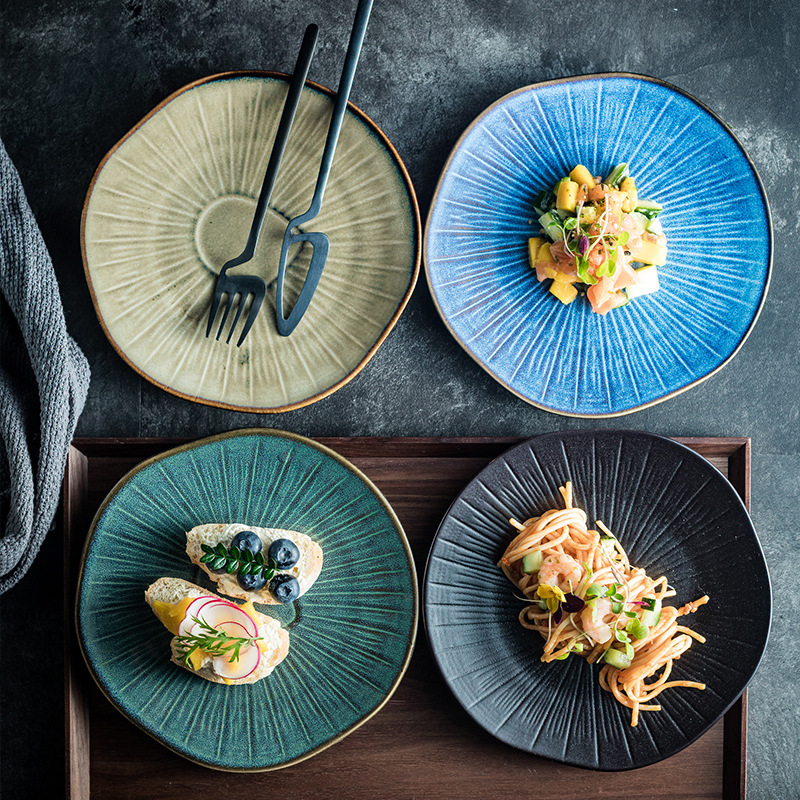 piece set household ceramics dinner bowls plates dish no