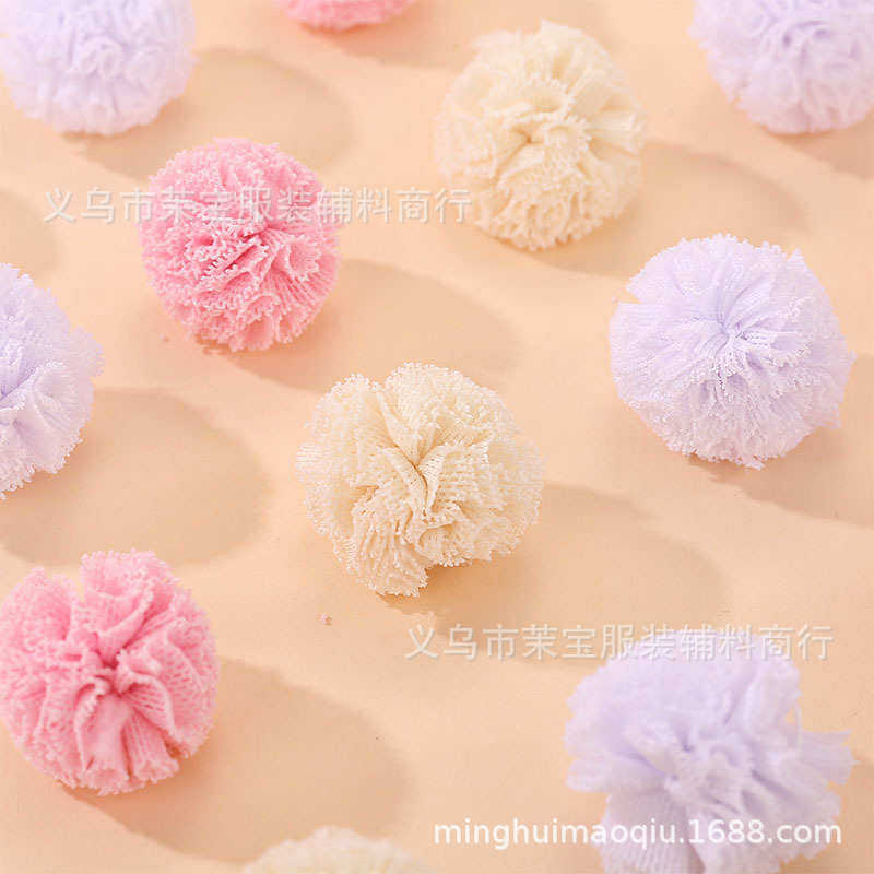 现货韩版弹力网纱球DIY手工蕾丝毛球儿童发夹蝴蝶结配件服装辅料,纺织面料/辅料/配套,毛球,淘宝优惠券,粉丝福利购,淘宝优惠卷