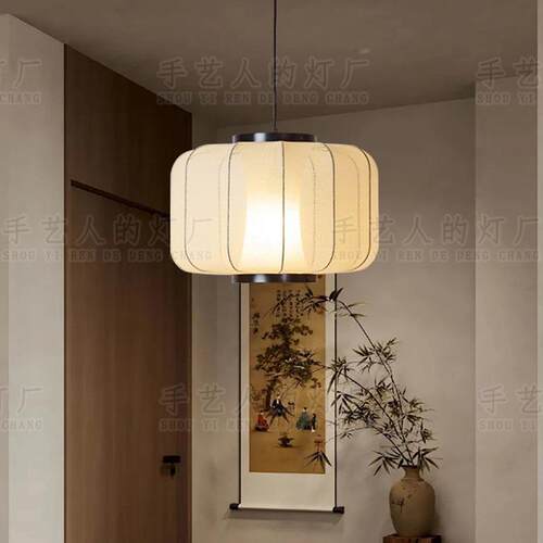 新中式禅意中国风餐厅吧台吊灯民宿客厅创意饭店复古茶室日式灯笼