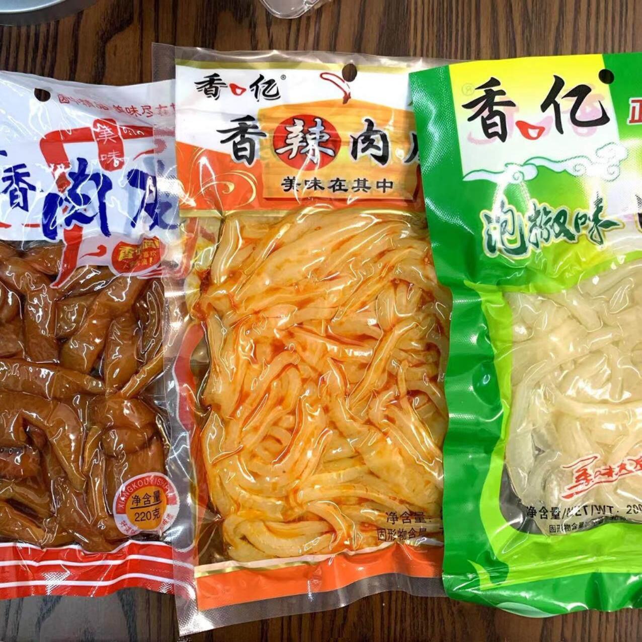 香口亿酱香肉皮200g香辣肉皮泡椒肉皮软糯Q弹下酒肴即食拼盘小菜