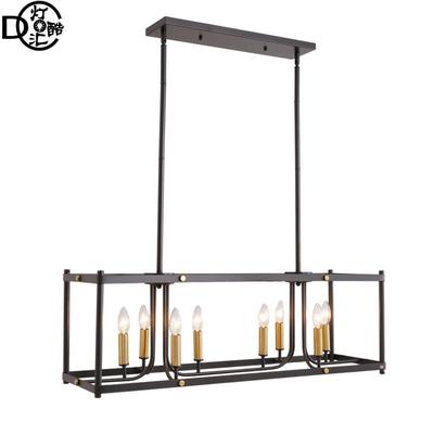 选款厨房岛吊灯铁艺工业风农舍餐厅吧台过道灯具KD包装