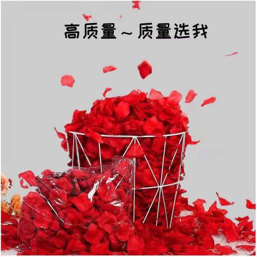 免搓彷真玫瑰假花瓣布花DOU童日置庆求婚生浪漫表白婚结婚礼手撒