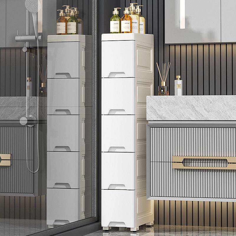 夹缝收纳柜子抽屉式浴室厨房窄边缝隙置物架多层卫生间储物收纳箱