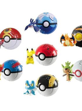 Pokemon Elf Ball Pokeball Anime Figure Cartoons Pikachu Char