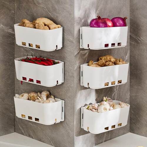 Wall-Mounted Drawer-Type Cabinet Storage Shelf for Home Kitc