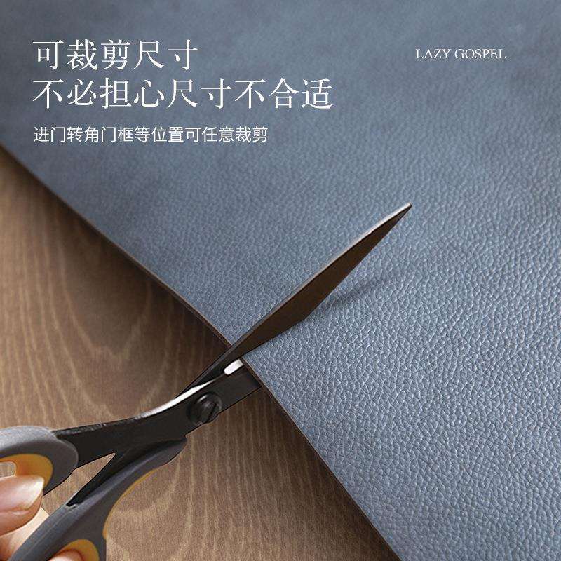 门地垫防水防污防尘地垫家进美式格子裁用防垫子可剪免洗高脏回弹