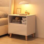 斯堪 纳维亚无障碍豪华白色床头柜简单现代小出租房间简单卧室储
